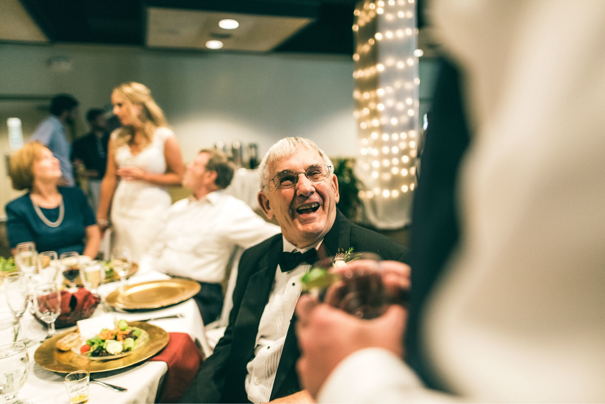 Melissa's father laughing joyfully at a family celebration — the reason behind Picardy Pointe